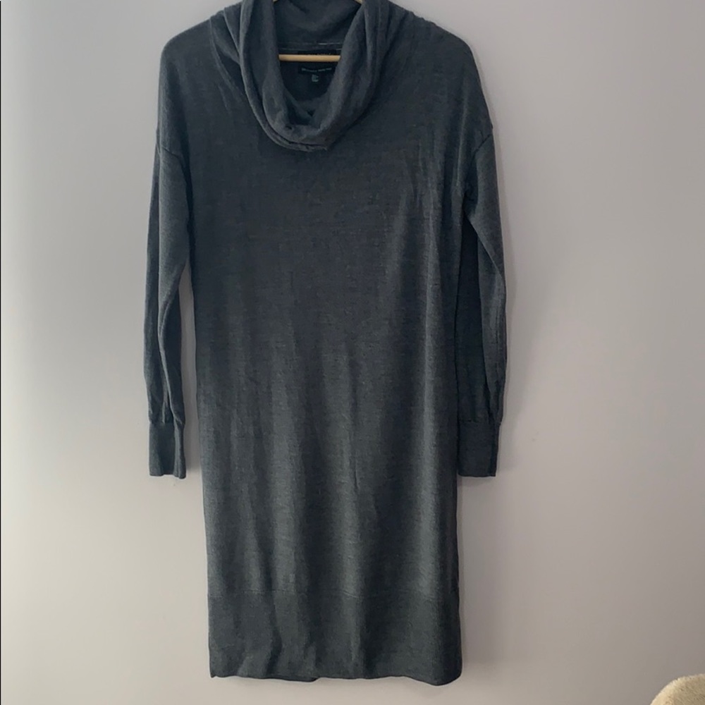 Gray Wool Sweater Dress